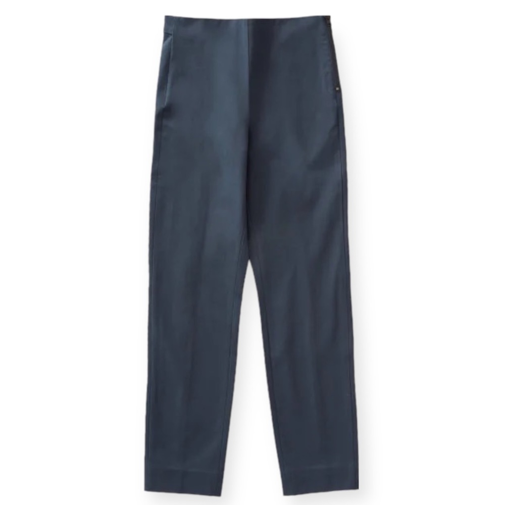 Everlane The Side-Zip Stretch Cotton Pant in Navy